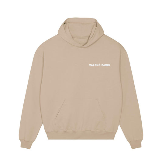 VALENĆ PARIS BEIGE HOODIE (EXCLUSIVE)