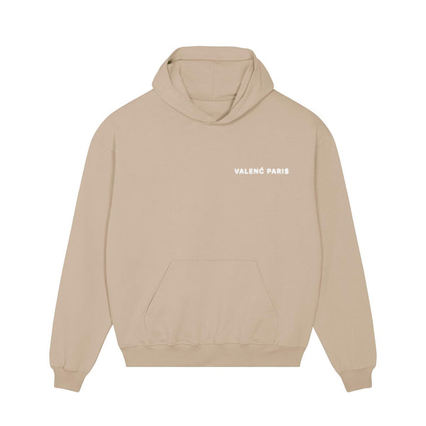 VALENĆ PARIS BEIGE HOODIE (EXCLUSIVE)