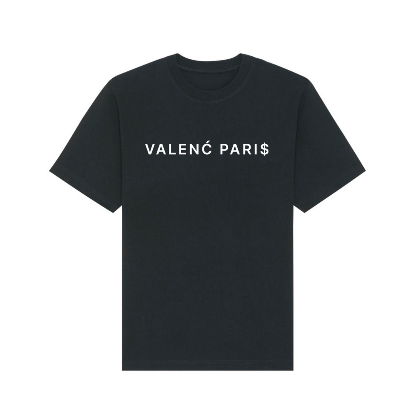 VALENĆ PARIS Black T-shirt